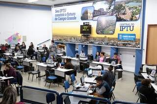 Central do IPTU fica no Paço Municipal (Foto: Divulgação/PMCG)