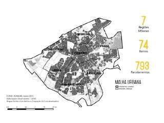 Campo Grande é dividida em sete regiões urbanas. (Fonte: Planurb)