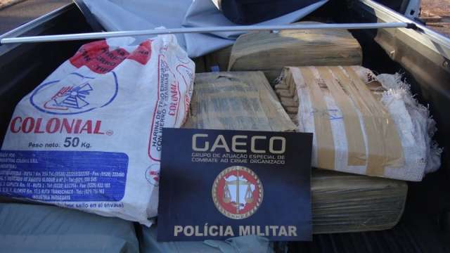 Paulista &eacute; preso pelo Gaeco com 400 quilos de maconha na BR-163