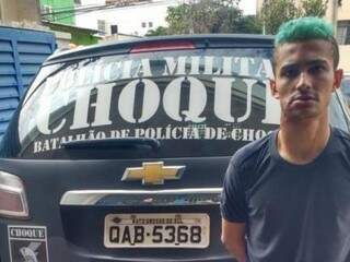 Soldado do Exército, Matheus de Almeida Pereira, foi preso nesta manhã. (Foto: Divulgação/Batalhão de Choque)
