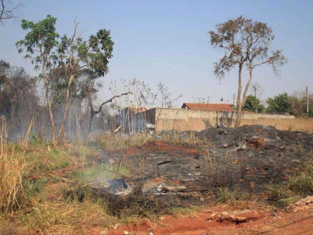 Inc&ecirc;ndios constantes em terreno preocupam moradores no Rita Vieira