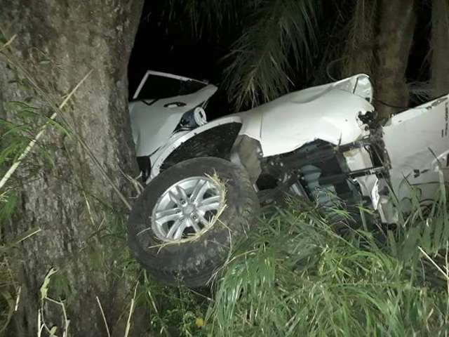 Produtor rural morre ap&oacute;s bater ve&iacute;culo em &aacute;rvore na BR-267