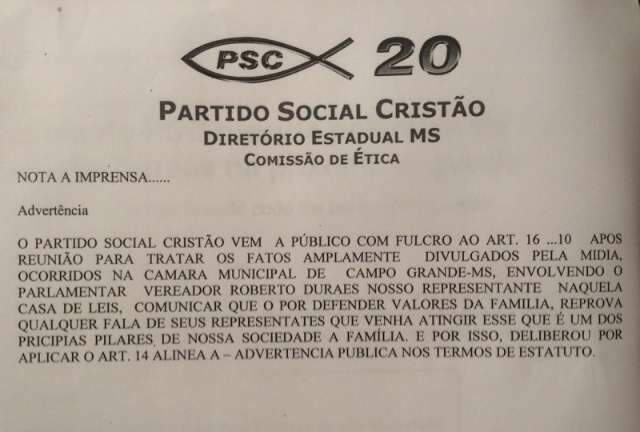 Puni&ccedil;&atilde;o de vereador por ter ofendido a m&atilde;e do prefeito fica s&oacute; na advert&ecirc;ncia