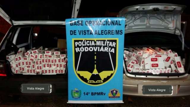 Carros carregados com cigarros ilegais s&atilde;o apreendidos pela PRE