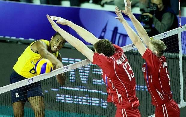 Brasil leva baile da R&uacute;ssia na final da Liga Mundial de V&ocirc;lei, 3 a 0