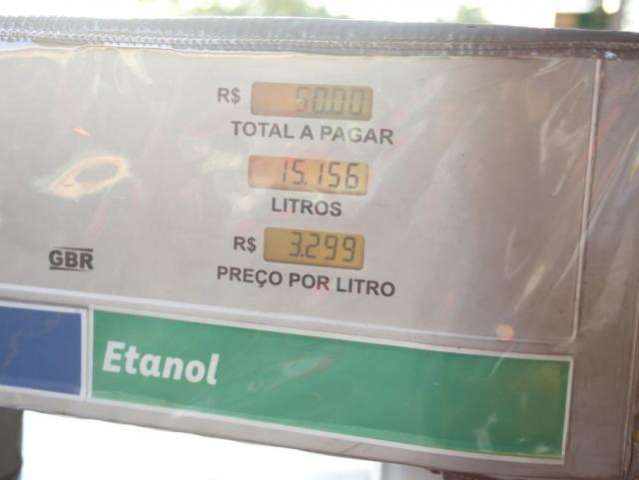 Consumo de etanol cresce 48,7% e de gasolina cai 8% em MS 