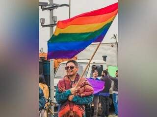 Diego era presidente da Rede Apolo, acadêmico da UFMS, militante LGBT e um ativista pelos Direitos Humanos, especialmente, pelo direito de amar. (Foto: Emily Lima)