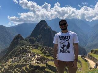 Rafael visitou Machu Picchu em junho deste ano. (Foto: Arquivo Pessoal)