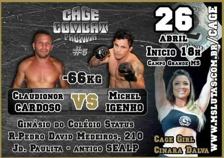 MMA do Cage Combat acontece na Capital com seis lutas no sábado