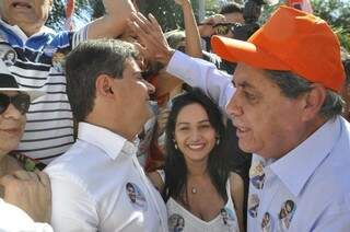 Governador participa de campanha ao lado de Nelsinho (Foto: Marcelo Calazans)