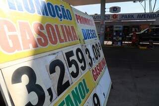 Preços do litro da gasolina e do diesel ainda não foram alterados e seguem sendo vendidos a R$ 3,25 e R$ 3,08, respectivamente. (Foto: Marcos Ermínio)
