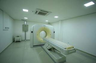 Sala de tomografia foi inaugurada no Hospital de Câncer (Foto: André Bittar)