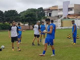 Elenco do Operário na preparação para o Campeonato Estadual de 2019 (Foto: Operário FC/Divulgação)