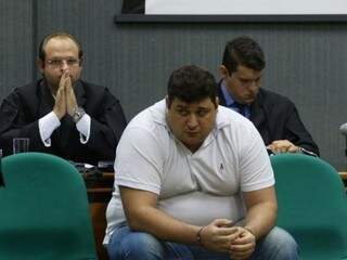 Rafael Martinelli durante julgamento, quando foi condenado a 10 anos de prisão (Foto: André Bittar/Arquivo)