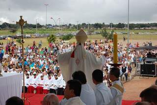 Missa foi celebrada pelo arcebispo Dom Vitório. (Foto: Simão Nogueira)