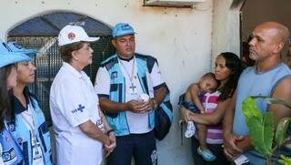Presidenta Dilma Rousseff durante visita à Comunidade Zepelin, no Rio de Janeiro, no Dia Nacional de Mobilização contra o Aedes Aegypti (Zika Zero). (Foto: Roberto Stuckert Filho/PR)