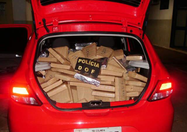  DOF apreende 321 quilos de maconha na MS-060