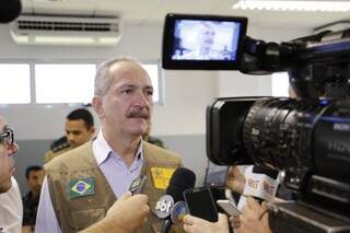Aldo Rebelo durante entrevista em Dourados, onde conheceu o Sisfron (Foto: Eliel Oliveira)
