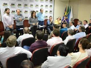 Simone fez reuniões nas quais confirmou estar na disputa pelo governo de MS. (Foto: Fernando Antunes)