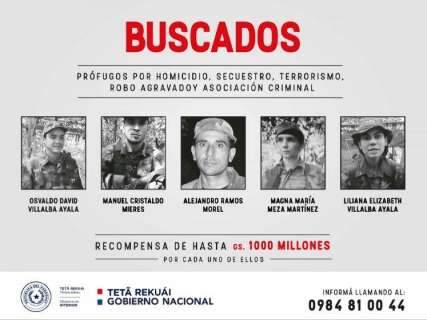 Paraguai oferece dinheiro para prender l&iacute;deres de grupo terrorista