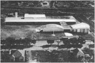Vista aérea do Colégio Estadual em 1960