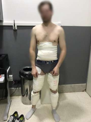 Turista da Let&ocirc;nia &eacute; preso com coca&iacute;na presa ao corpo em aeroporto 