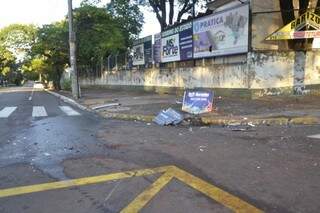 Acidente aconteceu no cruzamento da avenida Afonso Pena com a rua Bahia. 
