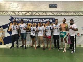 Alguns dos atletas medalhistas do Brasileiro de Kickboxing (Foto: Federação de Kickboxing)