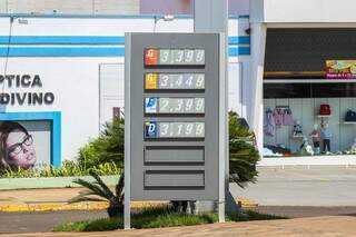 Preço médio do etanol em Campo Grande é de R$ 2,267, segundo ANP (Foto: Fernando Antunes)