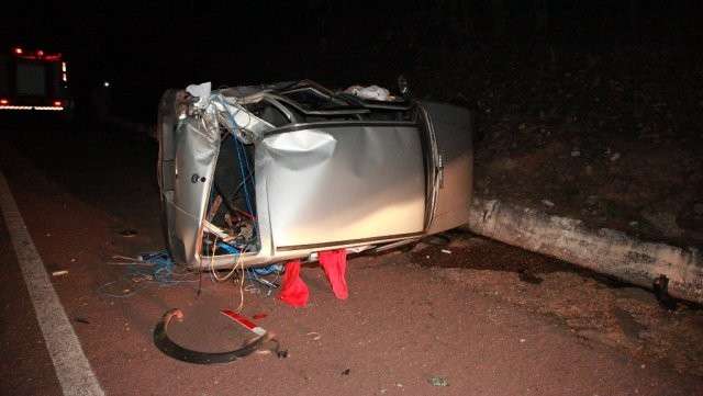 Homem fica gravemente ferido em capotagem na BR-163 