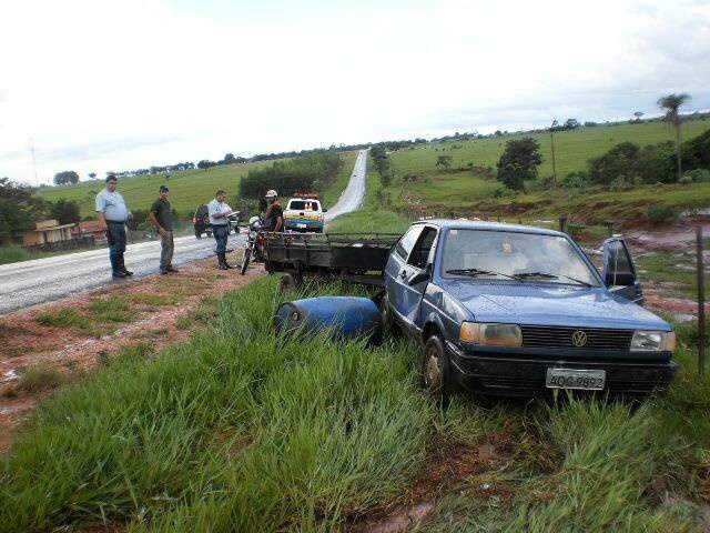  Motorista se distrai com GPS e colide contra carro na MS-27
