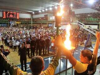 Cerimônia dos Jogos Abertos da Capital aconteceu na noite de quinta-feira (Foto: PMCG/Divulgação)