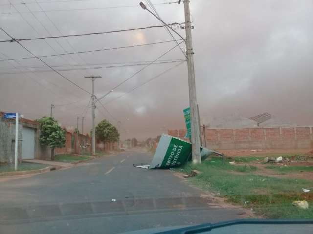 Temporal atingiu pelo menos oito cidades de MS, informa Defesa Civil