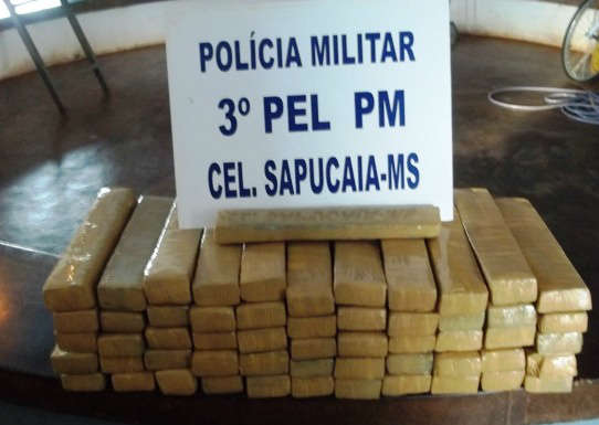 PM apreende quase 60 quilos de maconha em Coronel Sapucaia