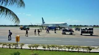 Com voo lotado, Azul iniciou hoje trecho Campinas/Corumbá. (Foto: Divulgação)