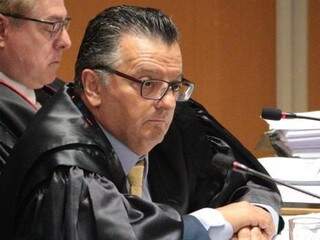 Desembargador Vilson Bertelli, relator do processo no TJ, durante sessão (Foto: TJMS/Divulgação)
