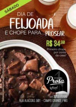 Cervejaria Prosa - alta gastronomia com Festival de Chope Artesanal a R$ 10