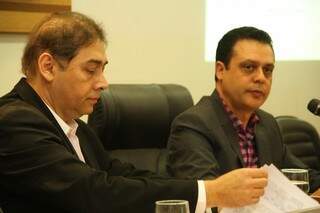 Bernal (à esquerda) teve números questionados pelo presidente da Câmara (à direita). (Foto: Marcos Ermínio) 