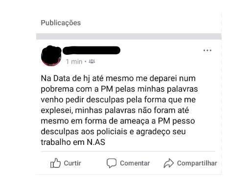 Adolescente &eacute; apreendido ap&oacute;s fazer amea&ccedil;as a pol&iacute;ciais militares 