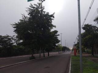 Nevoeiro teve início ainda na madrugada em Corumbá (Foto: Divulgação/Corpo de Bombeiros)