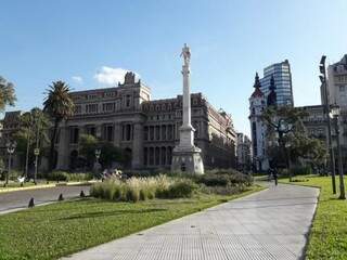 Plaza Lavalle, em Buenos Aires (Foto: Silvia Frias)