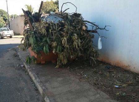 Leitor reclama de ca&ccedil;amba em cal&ccedil;ada no Jardim Leblom