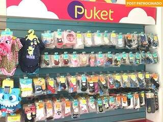Espaço Puket, cheio de peças fofas para as crianças.