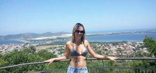 Nicole em Florianópolis. (Foto: Arquivo Pessoal)