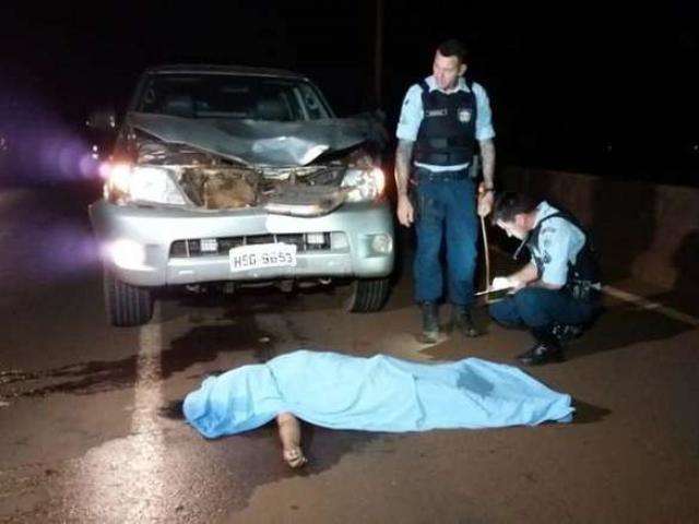 Mulher que morreu atropelada por camionete na MS-156 tinha 25 anos 