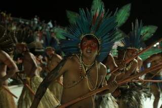 Terena representam os mais de 3 mil índios que pertencem à Buriti. (Foto: André Bittar)