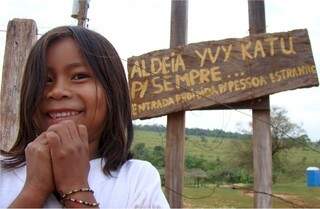 Comunidade guarani kaiowá e nhadeva Yvy Katu, em Japorã (Foto: Divulgação/Cimi)