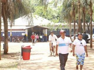 Escola Tengatuí Marangatu, onde a maioria dos índios da reserva de Dourados vota nestas eleições (Foto: Helio de Freitas)