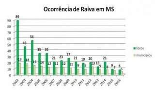 Mato Grosso do Sul registra queda de casos de raiva nos &uacute;ltimos 10 anos