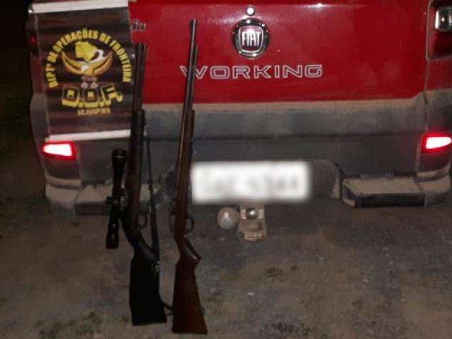 Armas e muni&ccedil;&otilde;es s&atilde;o apreendidas durante opera&ccedil;&atilde;o na fronteira 